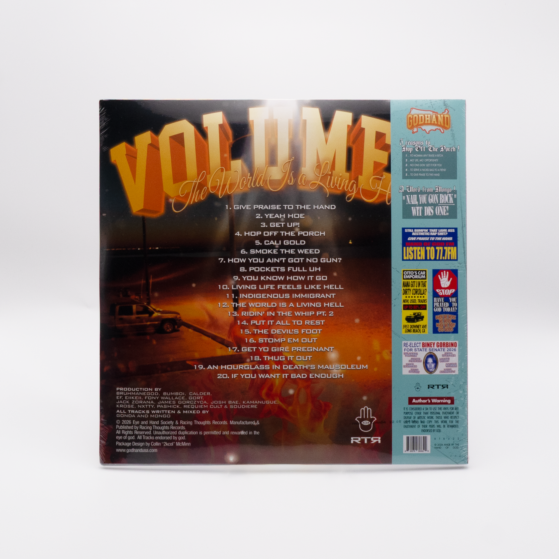 GODHAND - VOL 2 - Vinyl LP